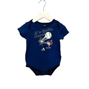 ⭐️ 5/$30 Majestic Toronto Blue Jays Onesie Bodysuit size 12 Months